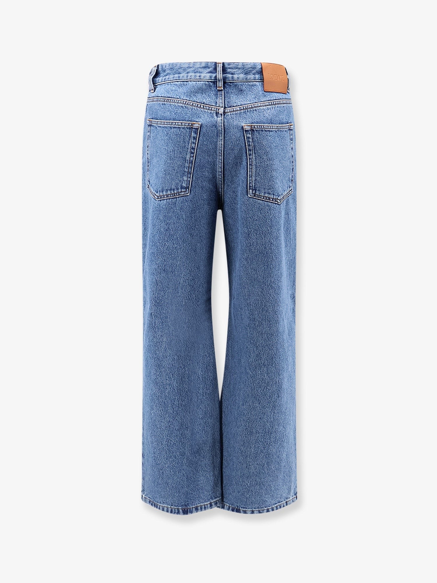 Loewe Men's Anagram Baggy Jeans Blue