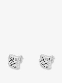 Loewe Women's Anagram Bombé Sterling Silver Earrings Silver