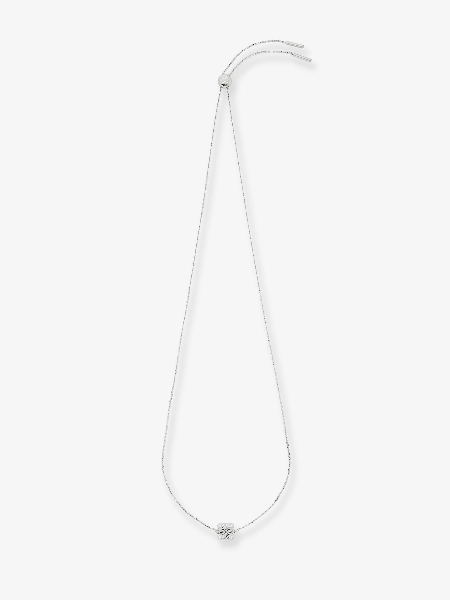 Loewe Women's Anagram Bombè Sterling Silver Necklace Silver