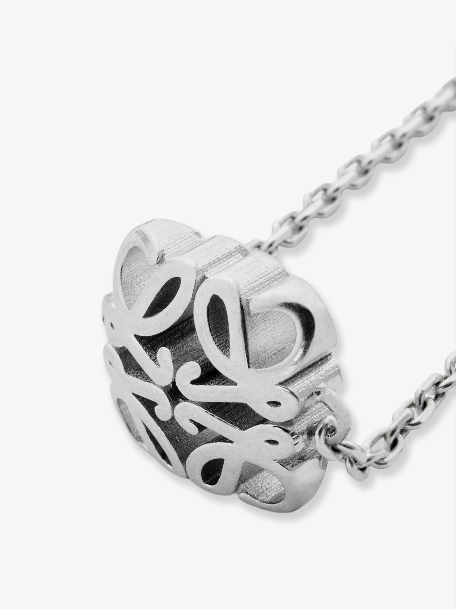 Loewe Women's Anagram Bombè Sterling Silver Necklace Silver