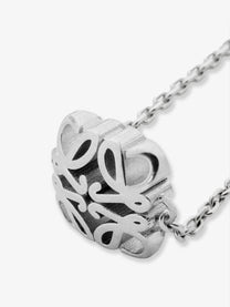Loewe Women's Anagram Bombè Sterling Silver Necklace Silver