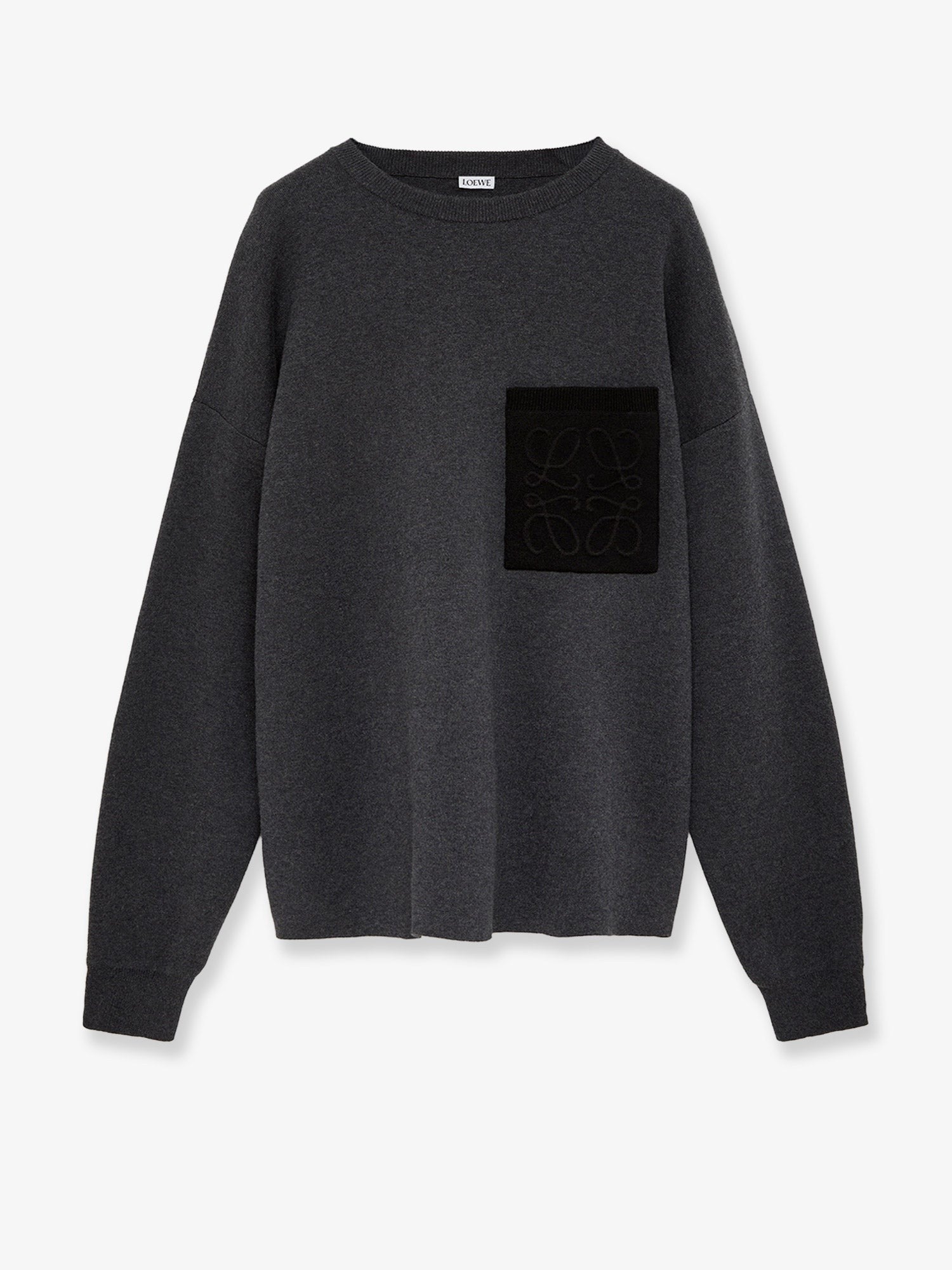 Loewe Men's Anagram Cotton Blend Sweatshirt Grey