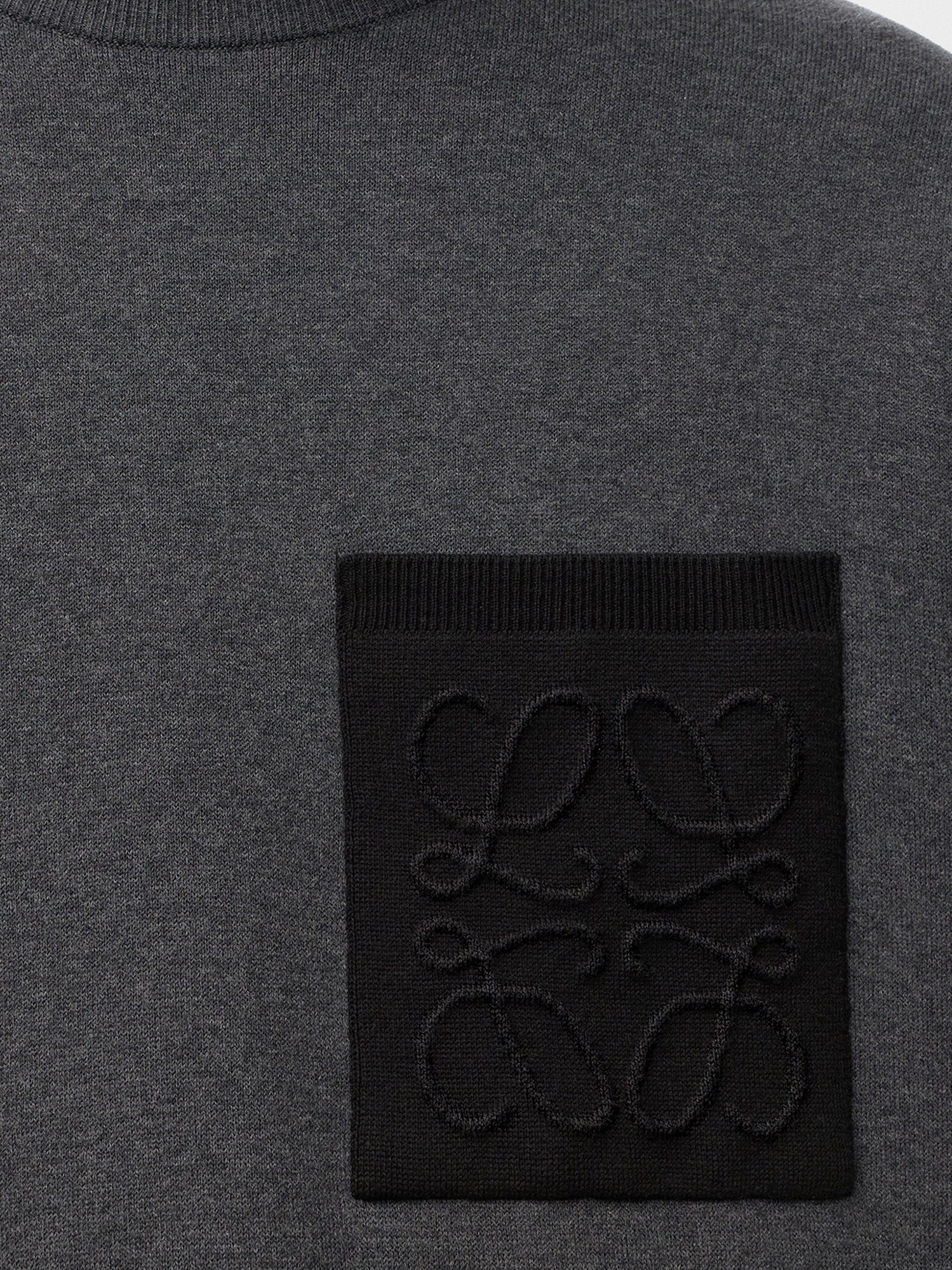 Loewe Men's Anagram Cotton Blend Sweatshirt Grey