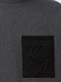 Loewe Men's Anagram Cotton Blend Sweatshirt Grey