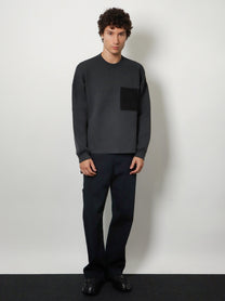 Loewe Men's Anagram Cotton Blend Sweatshirt Grey, view 2