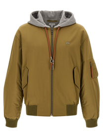 Loewe Anagram Keychain Bomber Jacket Green