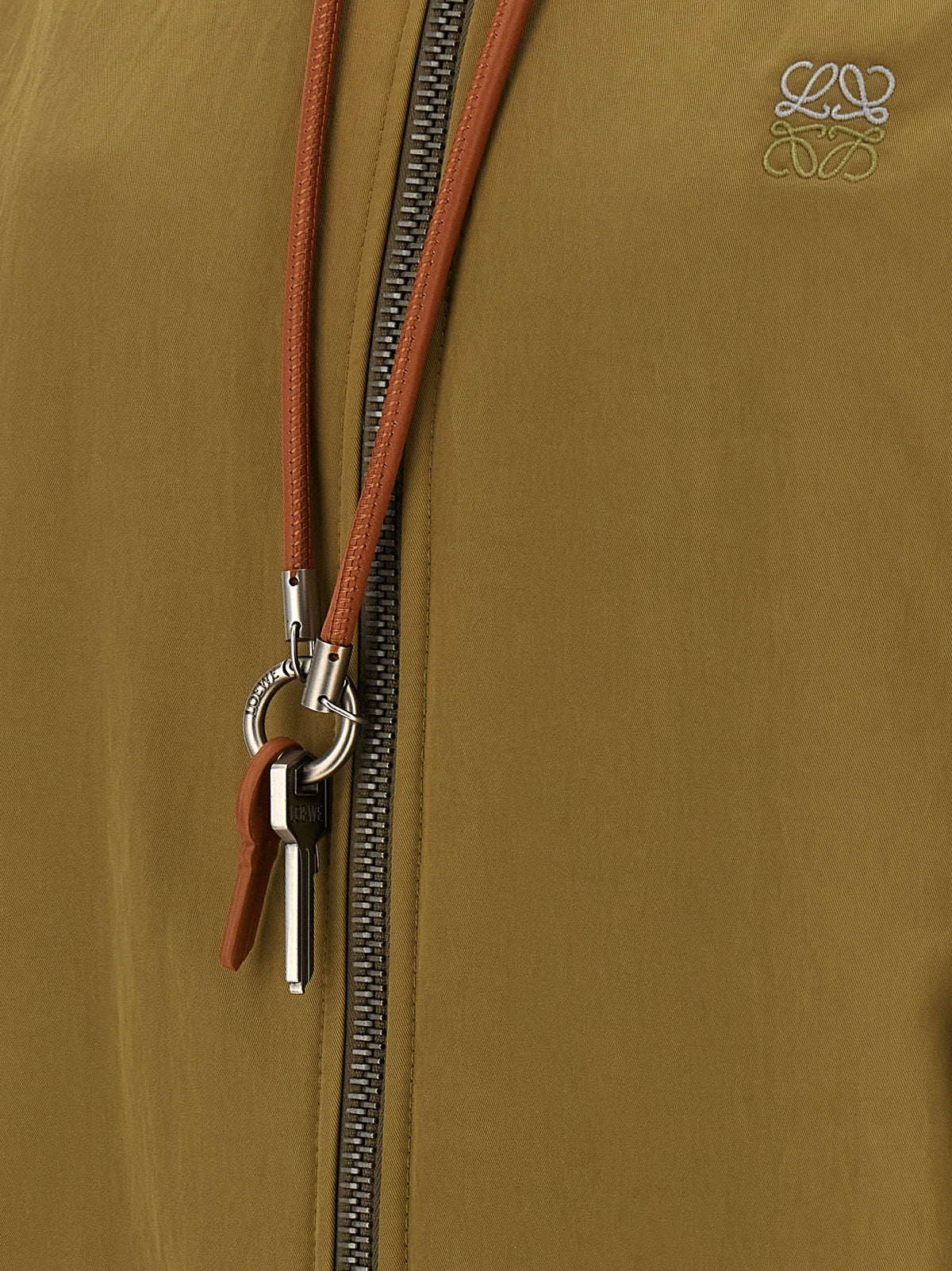 Loewe Anagram Keychain Bomber Jacket Green, view 5