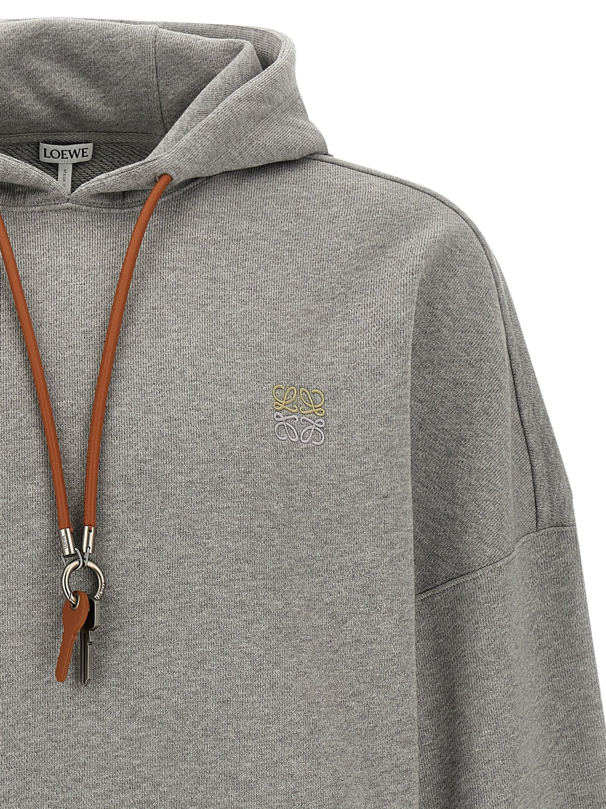 Loewe Anagram Keyring Hoodie Grey, view 3