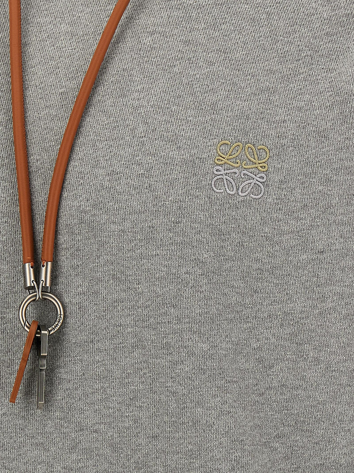 Loewe Anagram Keyring Hoodie Grey, view 4