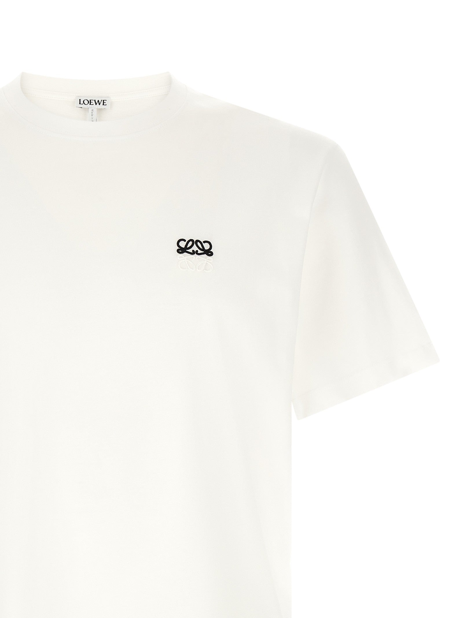 Loewe Anagram Embroidery Shirt White