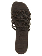 Loewe Anagram Petal Slides Brown, view 4