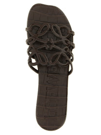Loewe Anagram Petal Slides Brown
