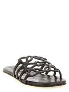 Loewe Anagram Petal Slides Brown, view 2