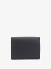 Loewe Women's Anagram Tri Fold Leather Wallet Black