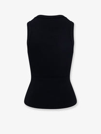 Loewe Women's Anagram Viscose Tank Top Black