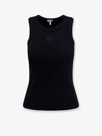 Loewe Women's Anagram Viscose Tank Top Black
