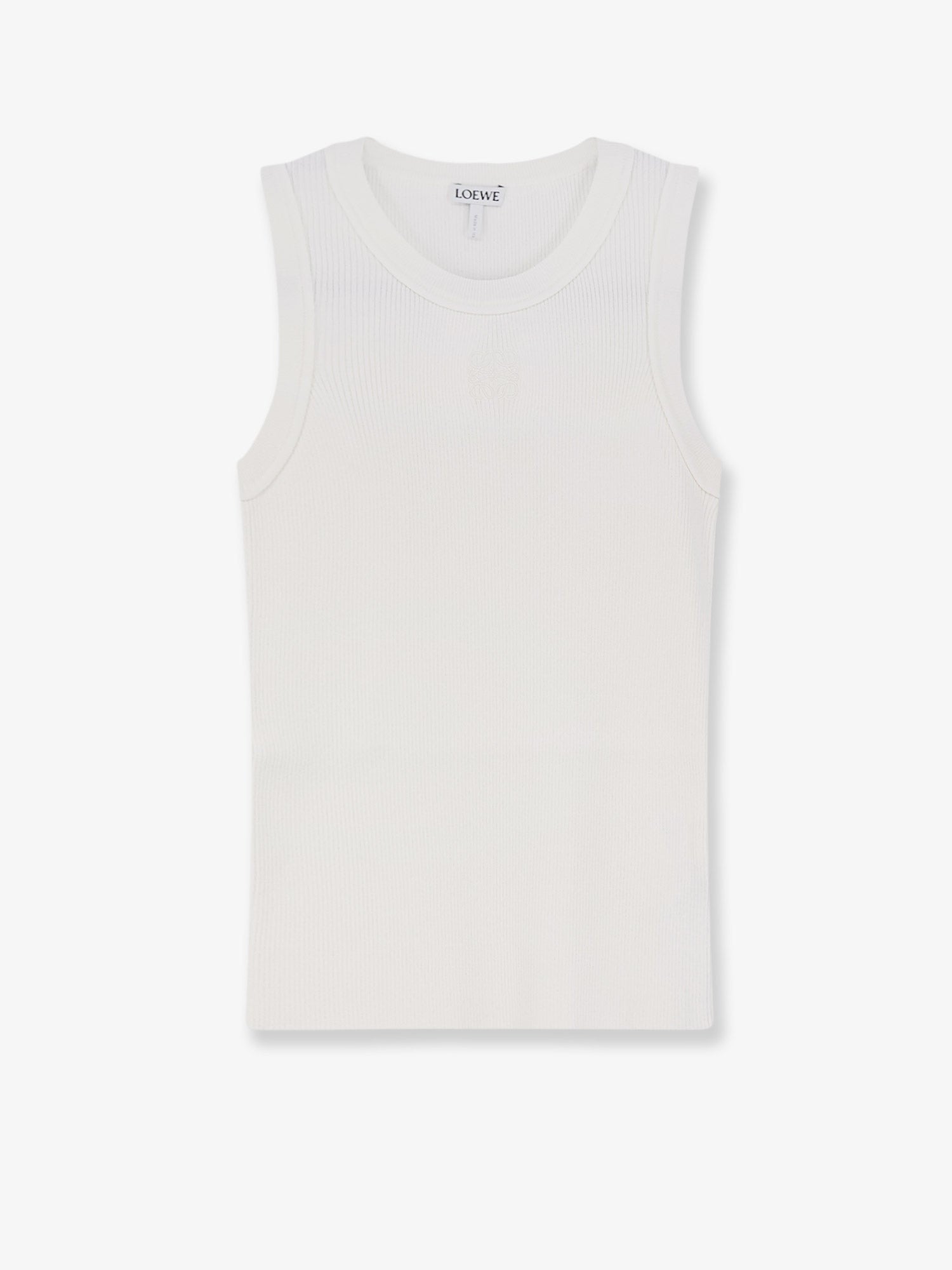 Loewe Women's Anagram Viscose Tank Top White