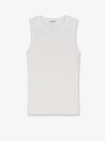 Loewe Women's Anagram Viscose Tank Top White