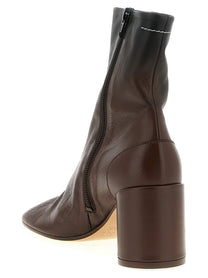 MM6 Maison Margiela Anatomic Ankle Boots Brown
