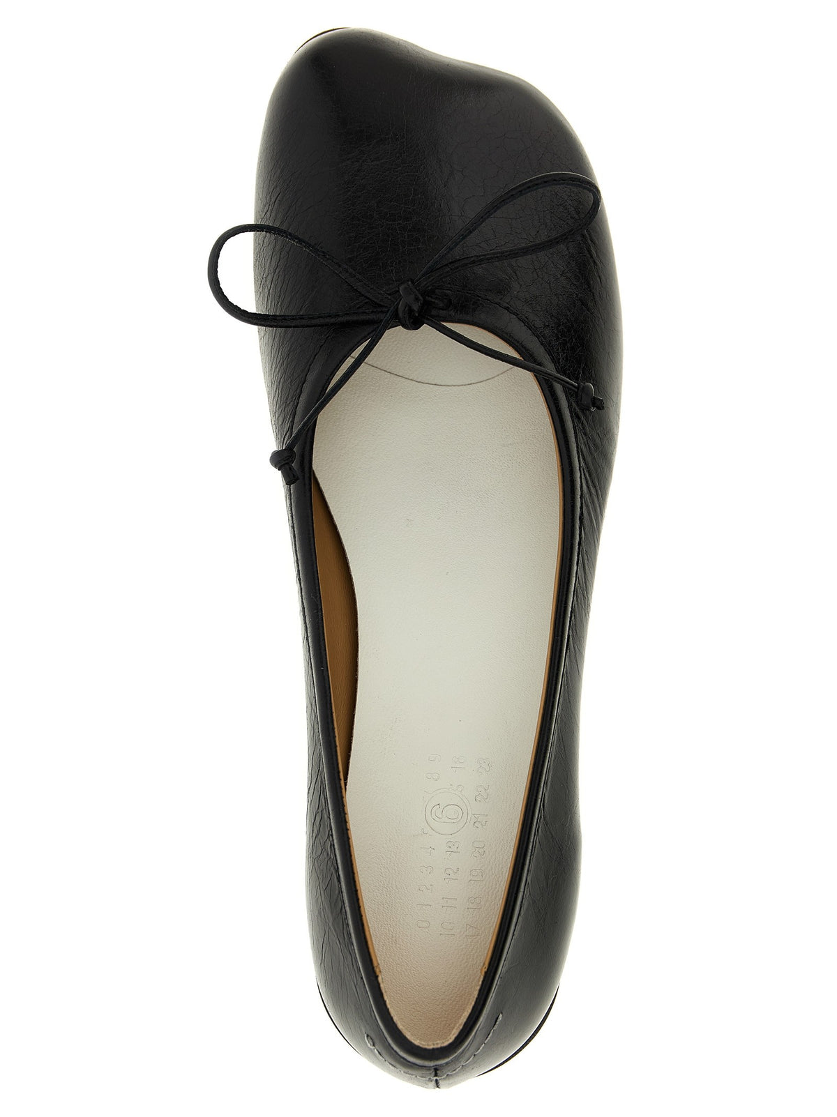 MM6 Maison Margiela Anatomic Ballet Flats Black, view 4
