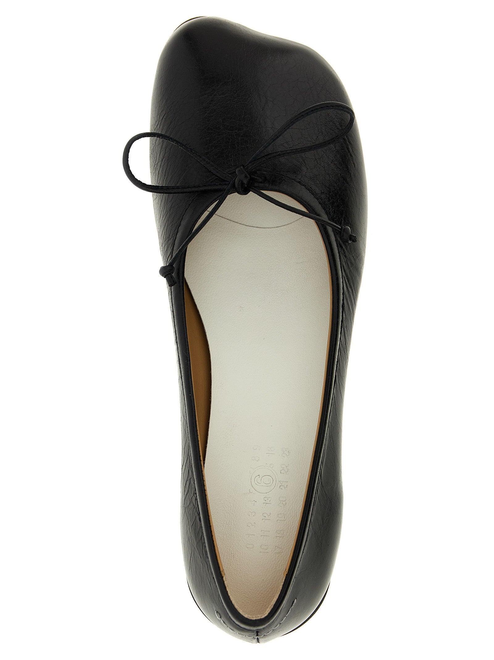 MM6 Maison Margiela Anatomic Ballet Flats Black