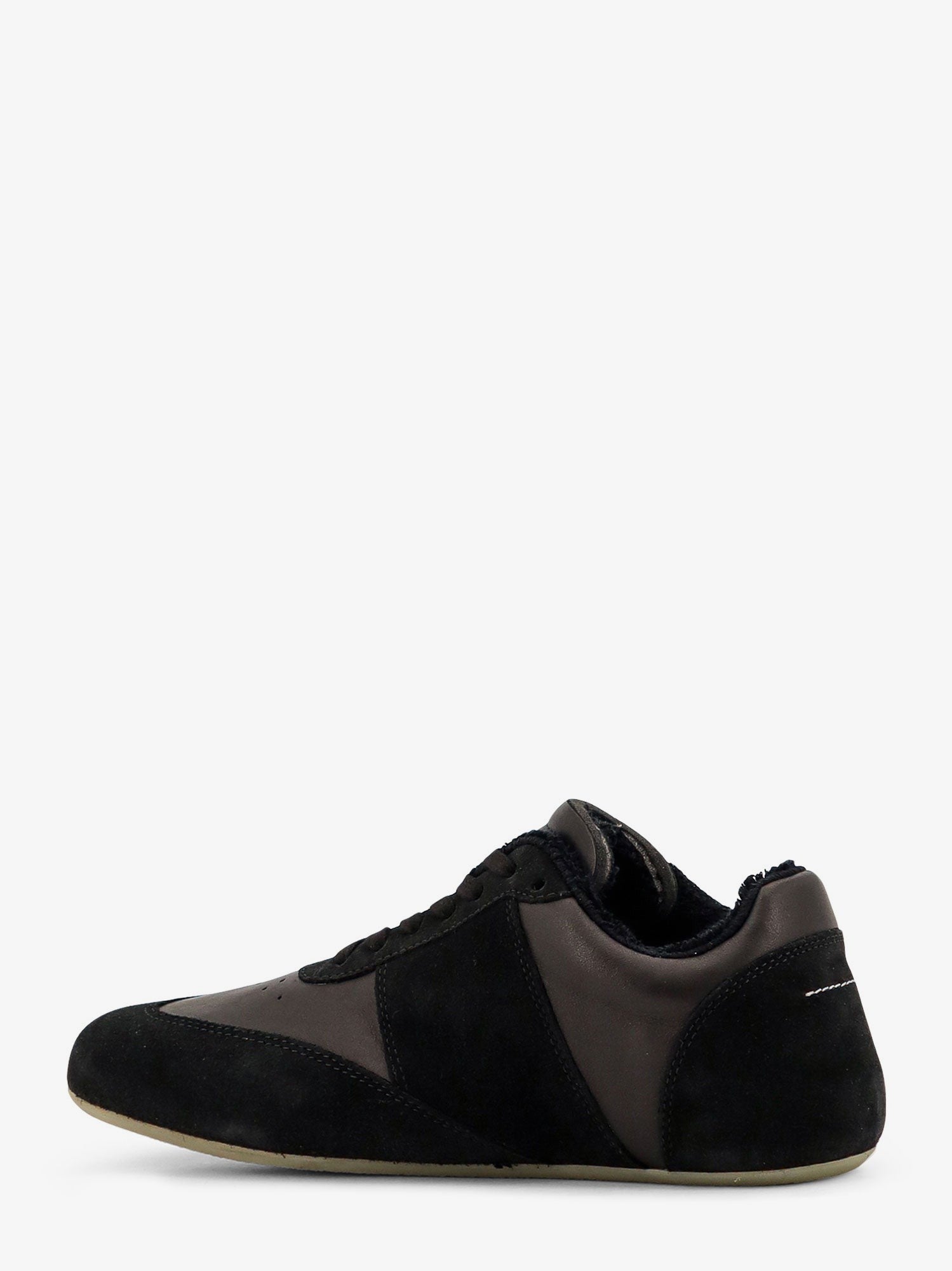 MM6 Maison Margiela Men's Anatomic Suede and Leather Sneakers Black