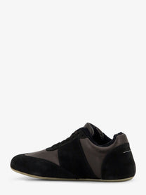 MM6 Maison Margiela Men's Anatomic Suede and Leather Sneakers Black