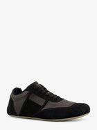 MM6 Maison Margiela Men's Anatomic Suede and Leather Sneakers Black, view 2