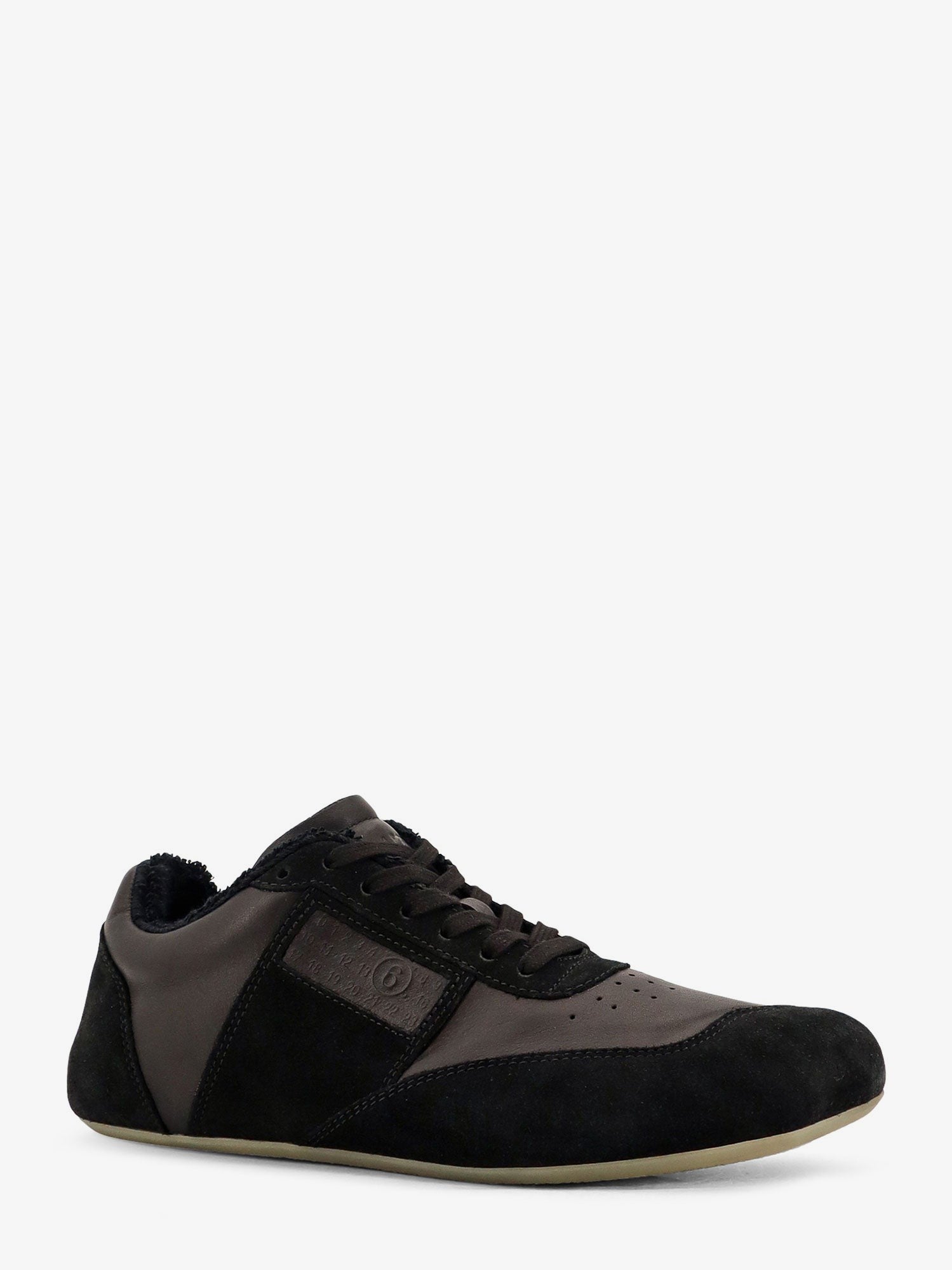 MM6 Maison Margiela Men's Anatomic Suede and Leather Sneakers Black