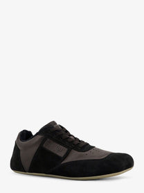 MM6 Maison Margiela Men's Anatomic Suede and Leather Sneakers Black