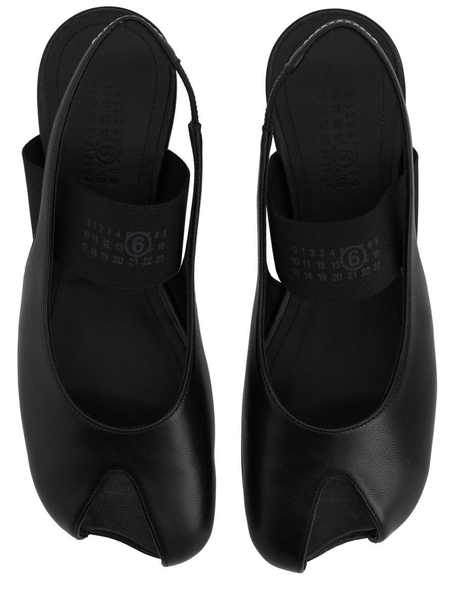 MM6 Maison Margiela Women's Anatomical Slingback Sandal Black
