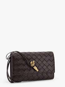Bottega Veneta Women's Andiamo Crossbody Bag Brown