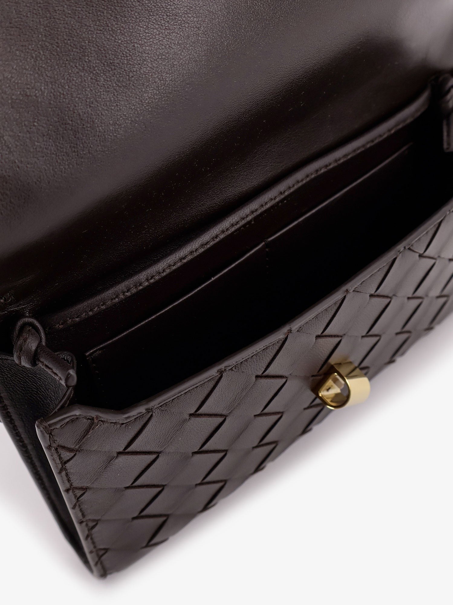 Bottega Veneta Women's Andiamo Crossbody Bag Brown