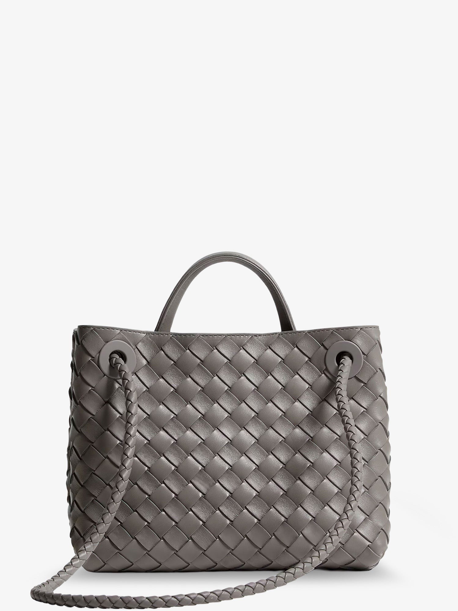 Bottega Veneta Women's Andiamo Small Leather Crossbody Bag BASALT-MB-BASALT