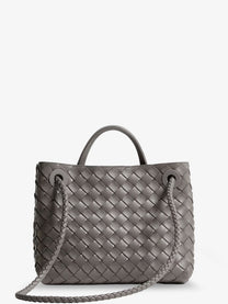 Bottega Veneta Women's Andiamo Small Leather Crossbody Bag BASALT-MB-BASALT