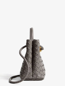 Bottega Veneta Women's Andiamo Small Leather Crossbody Bag BASALT-MB-BASALT