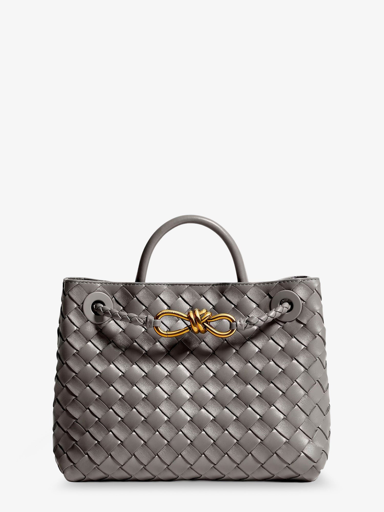 Bottega Veneta Women's Andiamo Small Leather Crossbody Bag BASALT-MB-BASALT