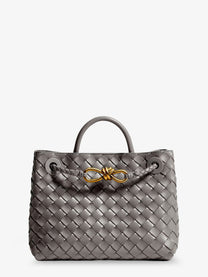 Bottega Veneta Women's Andiamo Small Leather Crossbody Bag BASALT-MB-BASALT