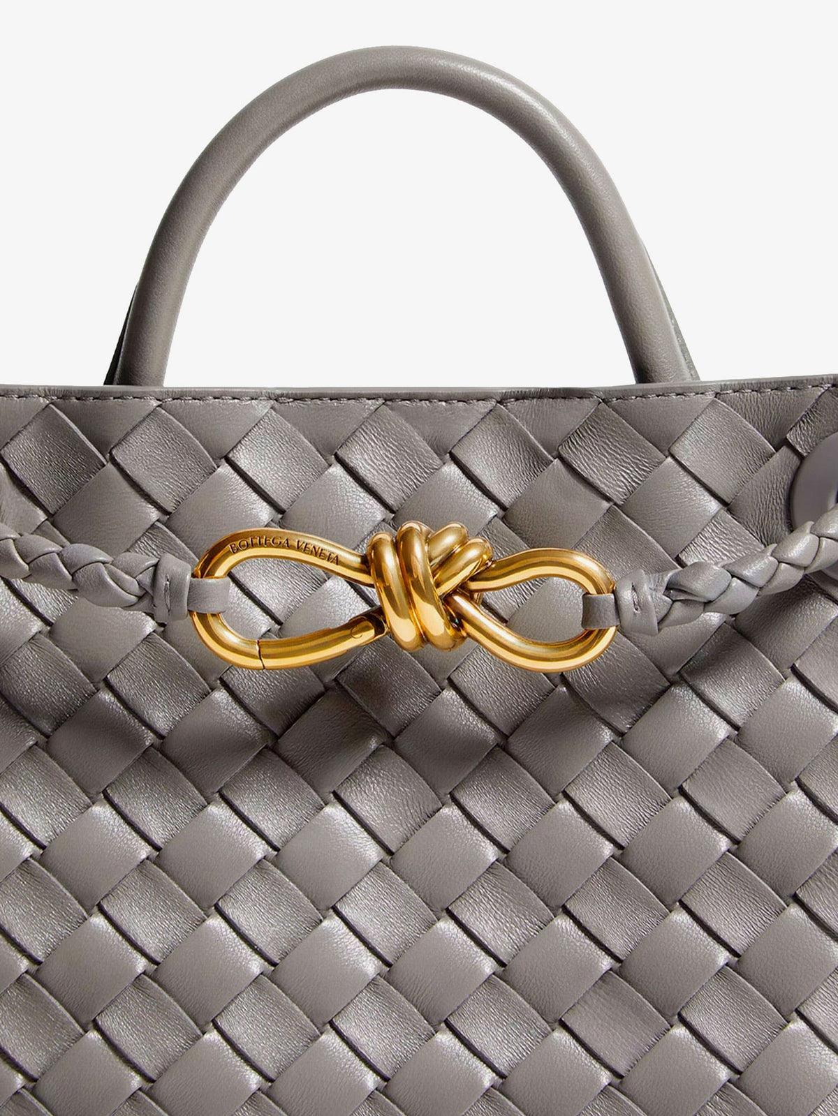 Bottega Veneta Women's Andiamo Small Leather Crossbody Bag BASALT-MB-BASALT