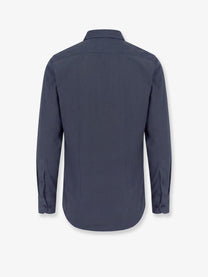 Loro Piana Men's Andrè Cotton Shirt Blue