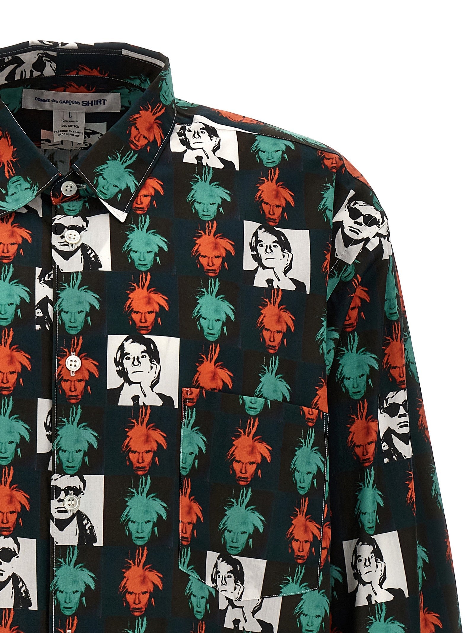 Comme Des Garcons Shirt Andy Warhol Shirt Gold