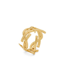 Saint Laurent Women's Anello Cassandre Gold