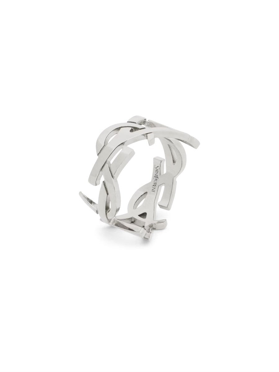 Saint Laurent Women's Anello Cassandre Silver