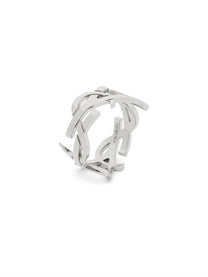Saint Laurent Women's Anello Cassandre Silver