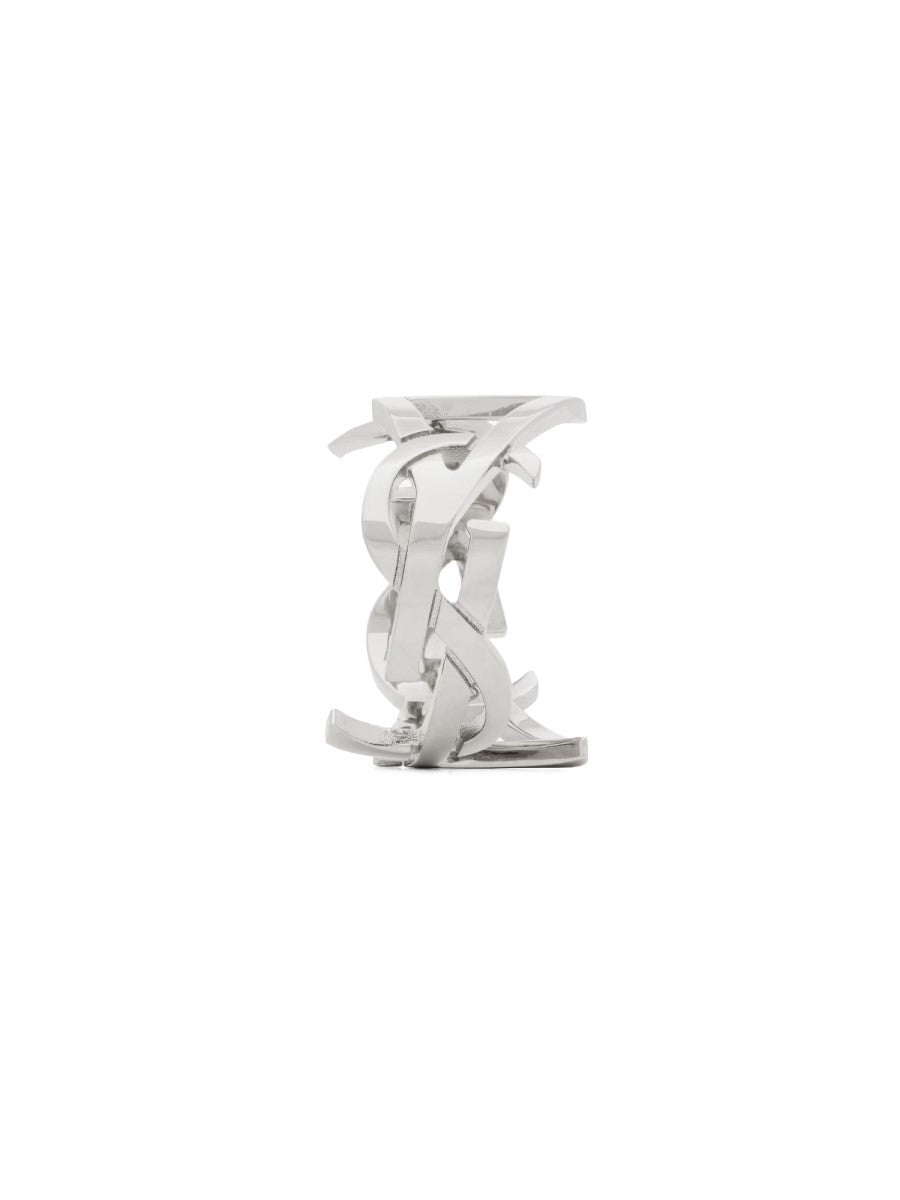 Saint Laurent Women's Anello Cassandre Silver