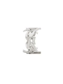 Saint Laurent Women's Anello Cassandre Silver