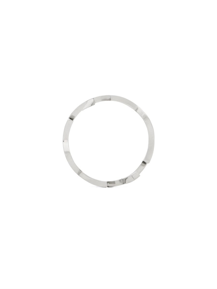 Saint Laurent Women's Anello Cassandre Silver