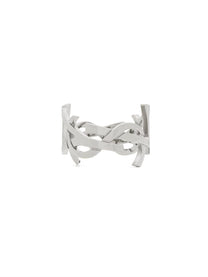 Saint Laurent Women's Anello Cassandre Silver