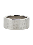 MM6 Maison Margiela Women's Ring with Numeric Signature Silver