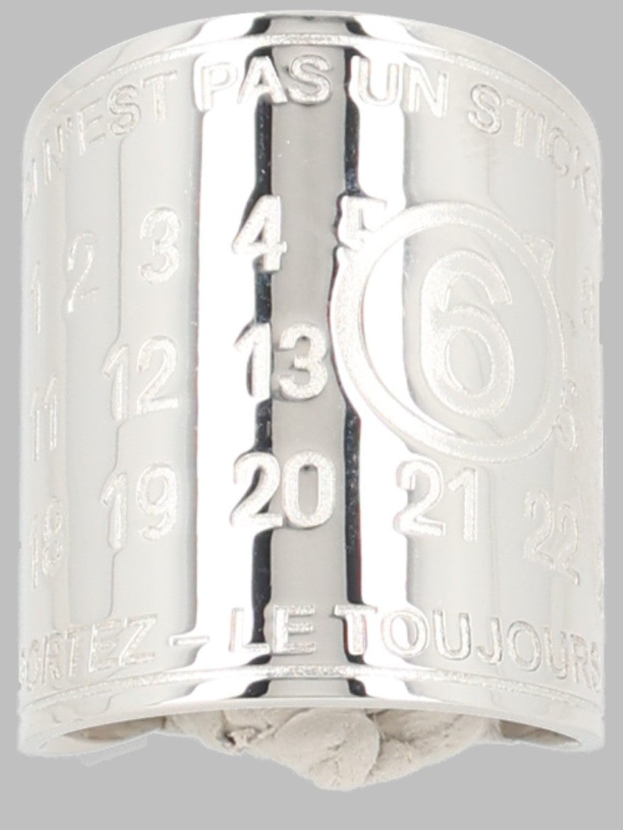 MM6 Maison Margiela Women's Anello Con Silver